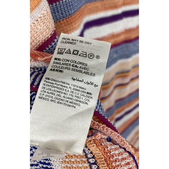 Chicos 3 Extra Large XL Tunic Linen Top Blouse - Picture 9 of 9